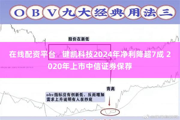 在线配资平台   键凯科技2024年净利降超7成 2020年上市中信证券保荐